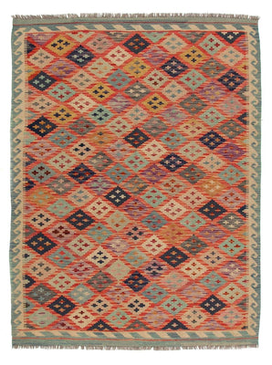 Kelim Rug - Splash - 197 x 148 cm - multicolored