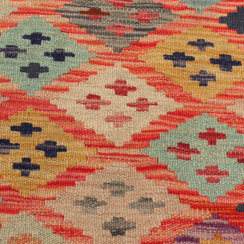 Kelim Rug - Splash - 197 x 148 cm - multicolored