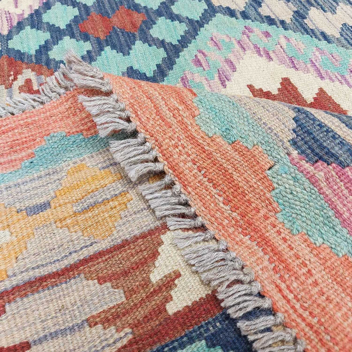 Kelim Rug - Splash - 295 x 203 cm - multicolored