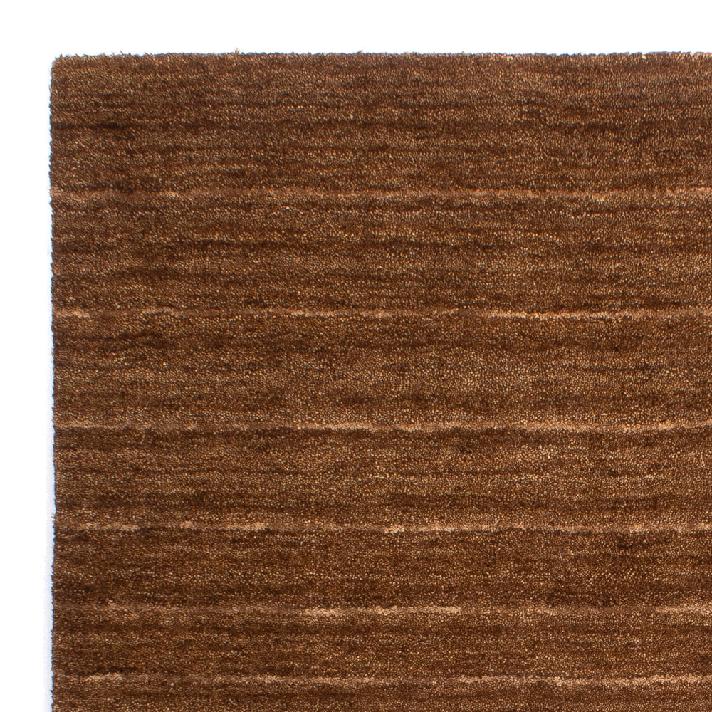Wool Rug - 194 x 135 cm - brown