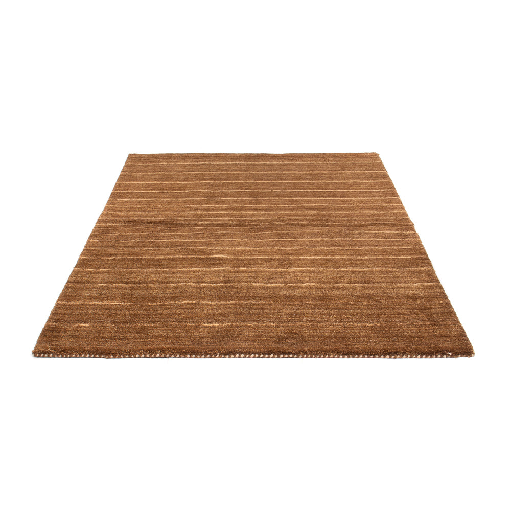 Wool Rug - 194 x 135 cm - brown