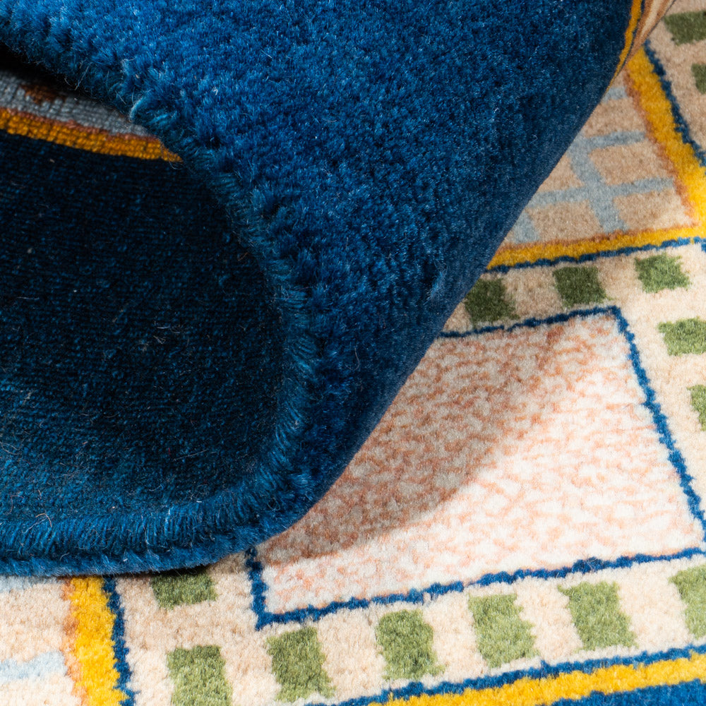 Gabbeh Rug - Loribaft Perser - 161 x 110 cm - blue