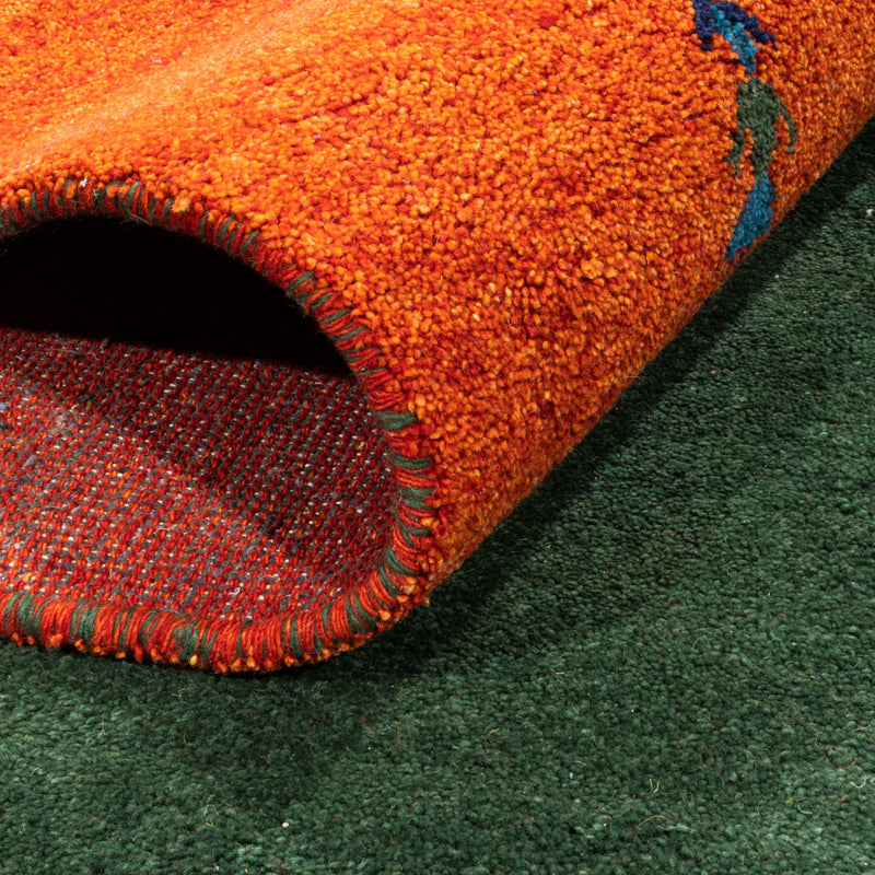 Gabbeh Rug - Indus - 390 x 289 cm - green