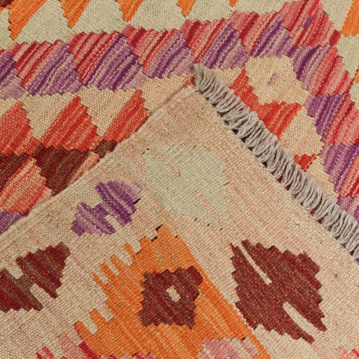 Runner Kelim Rug - Splash - 192 x 110 cm - multicolored