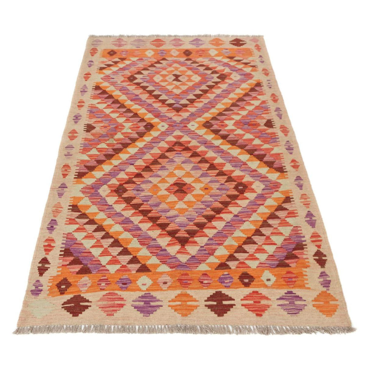 Runner Kelim Rug - Splash - 192 x 110 cm - multicolored