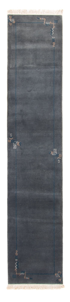 Runner Nepal Rug - 343 x 73 cm - blue
