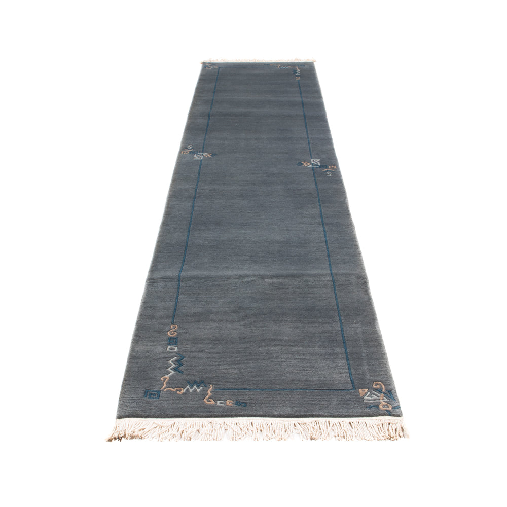 Runner Nepal Rug - 343 x 73 cm - blue