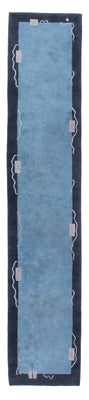 Runner Nepal Rug - 337 x 73 cm - blue