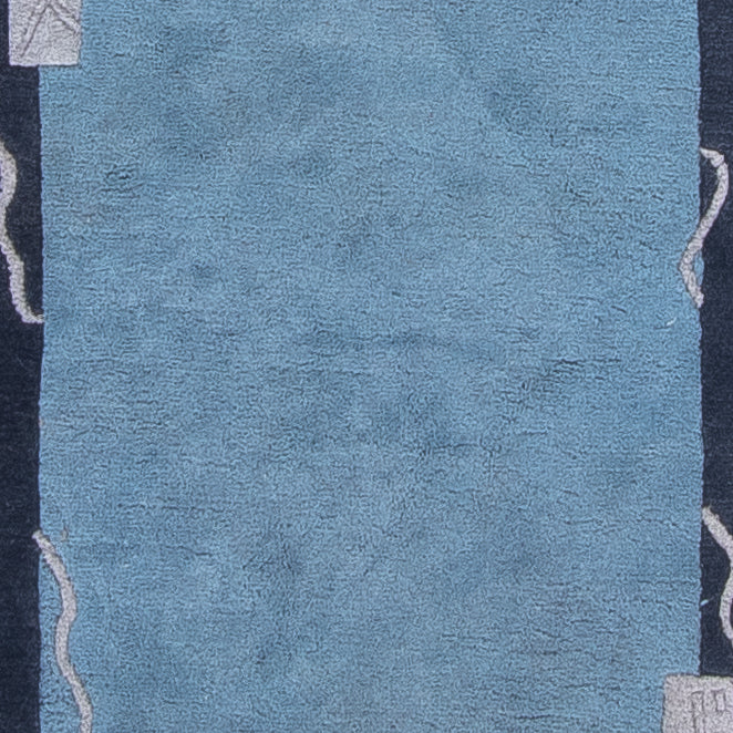 Runner Nepal Rug - 337 x 73 cm - blue