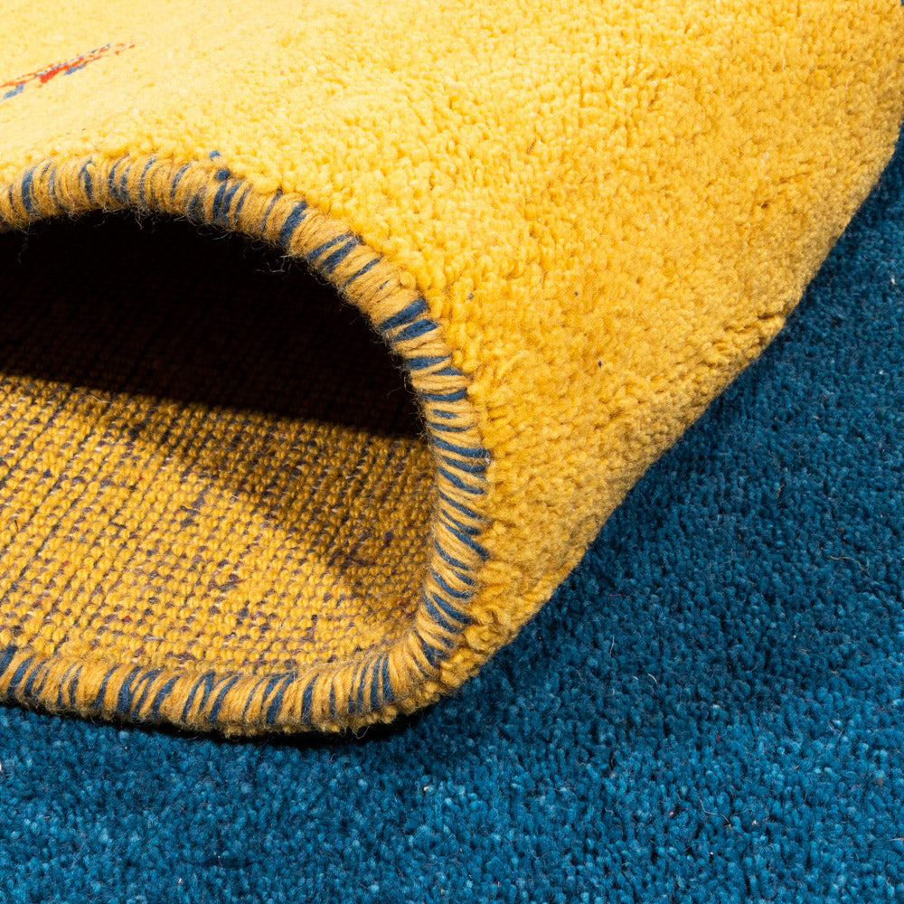 Gabbeh Rug - Indus - 346 x 254 cm - blue