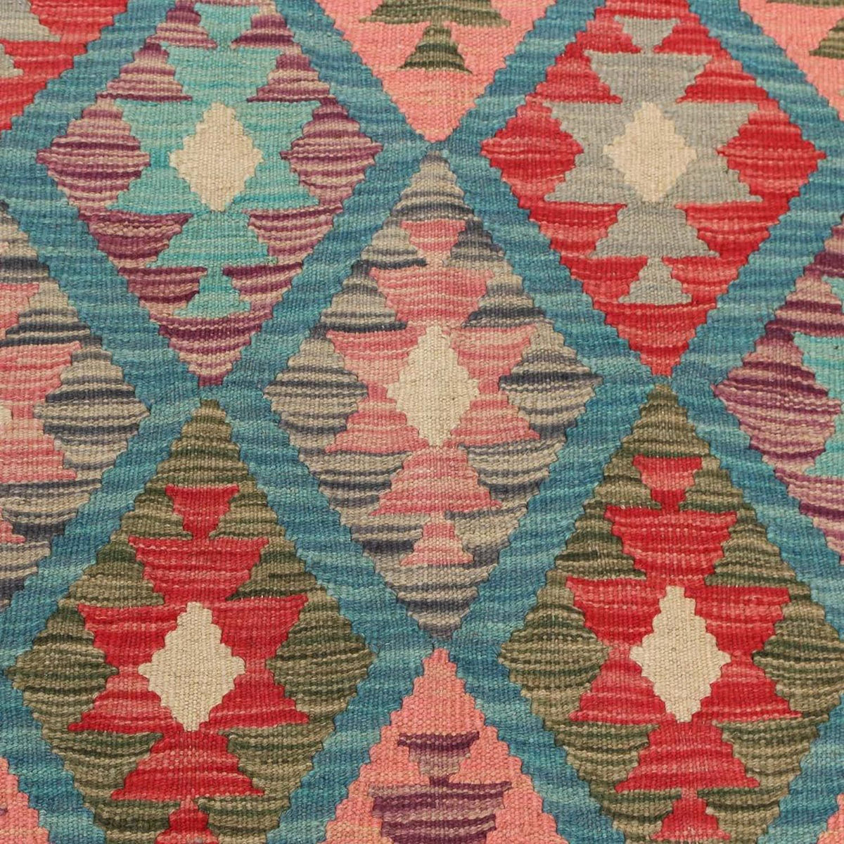 Runner Kelim Rug - Splash - 198 x 110 cm - multicolored