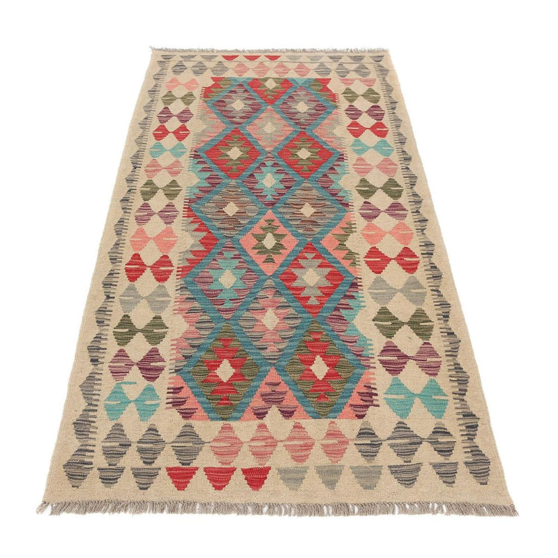Runner Kelim Rug - Splash - 198 x 110 cm - multicolored