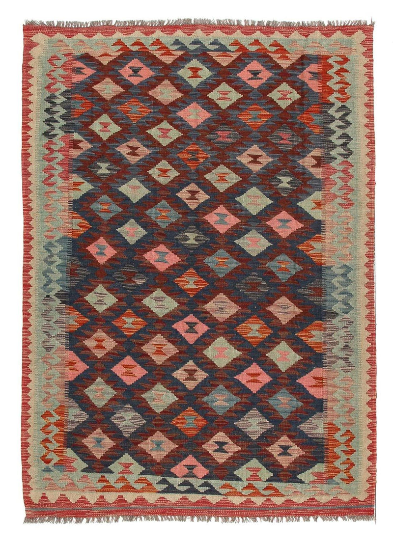 Kelim Rug - Splash - 185 x 126 cm - multicolored
