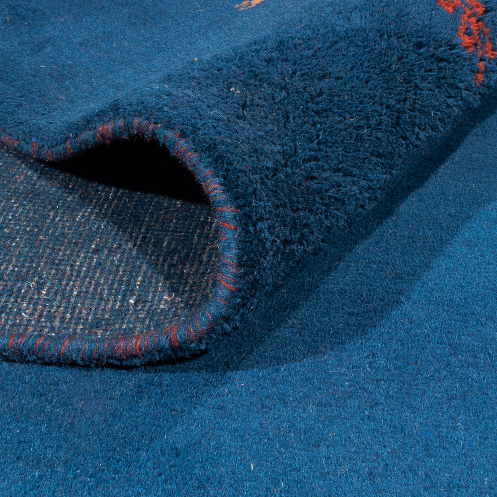 Gabbeh Rug - Indus - 396 x 293 cm - blue
