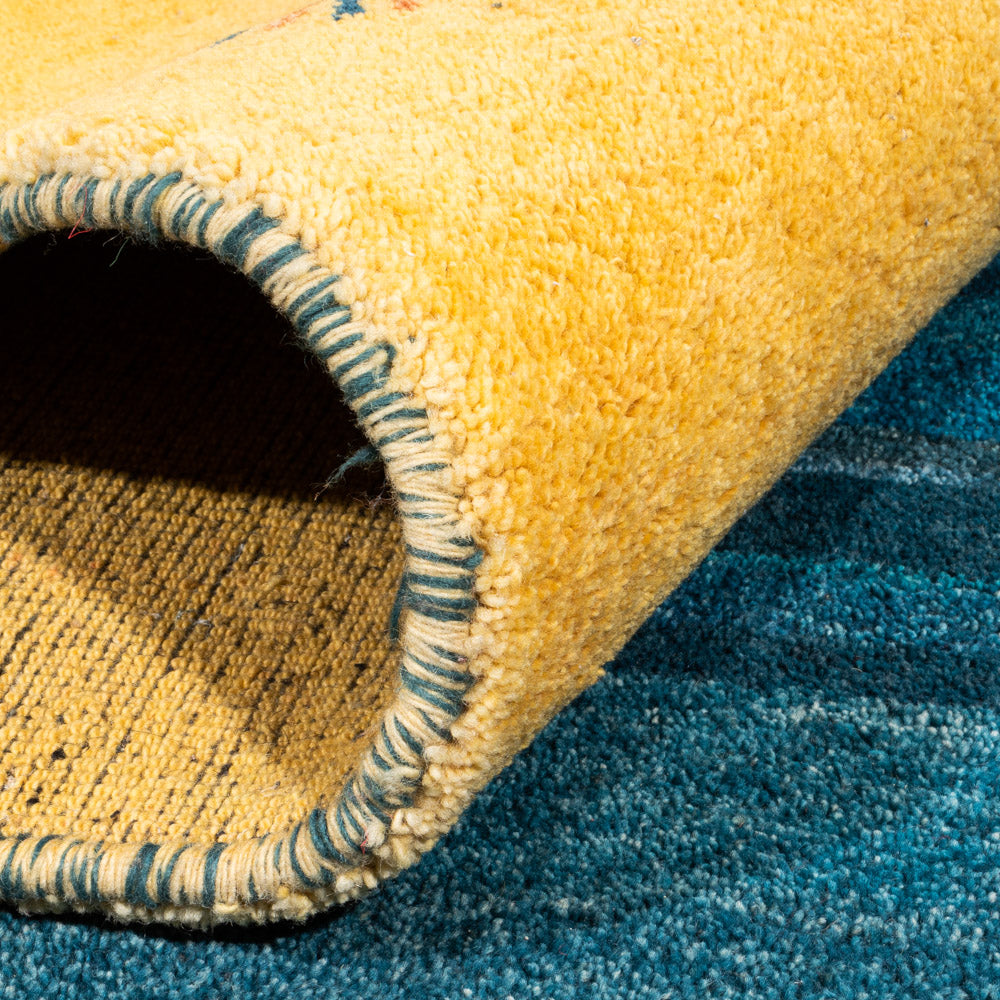 Gabbeh Rug - Indus - 349 x 246 cm - blue