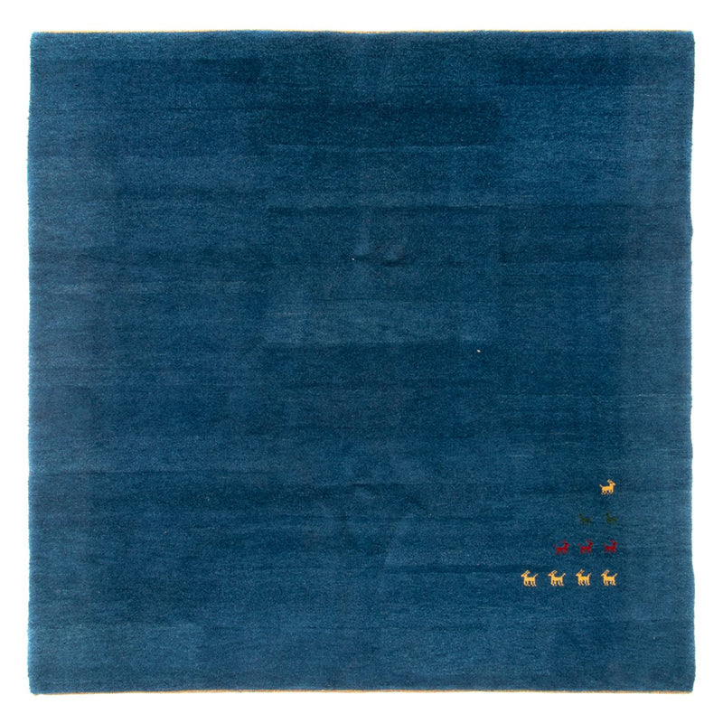 Gabbeh Rug - Indus square  - 254 x 251 cm - blue