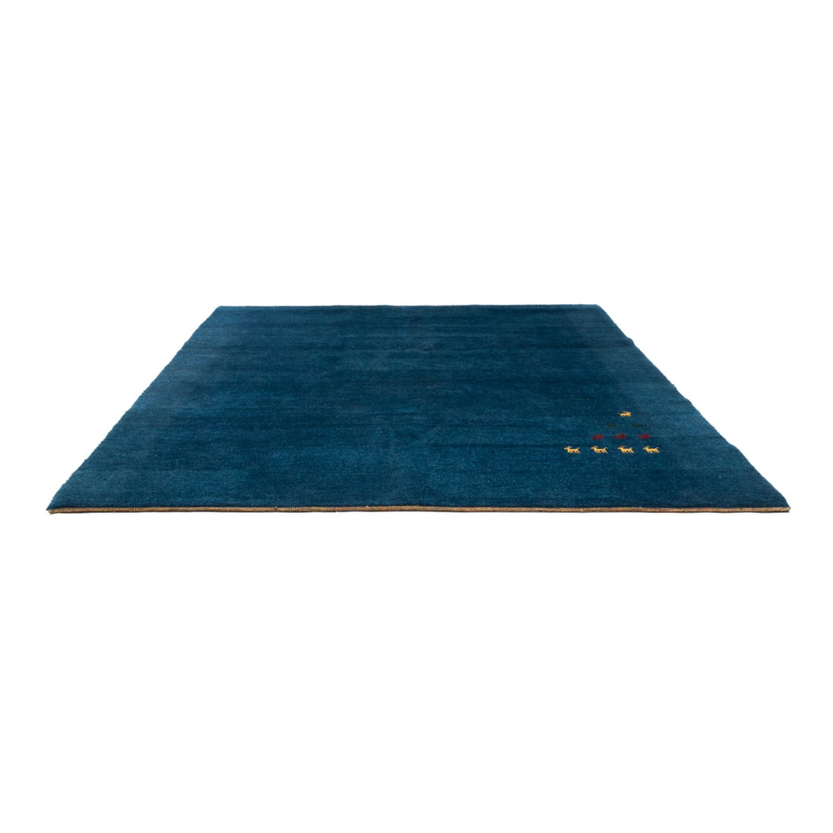 Gabbeh Rug - Indus square  - 254 x 251 cm - blue