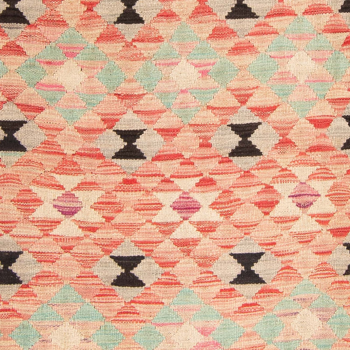 Kelim Rug - Splash - 177 x 120 cm - light red