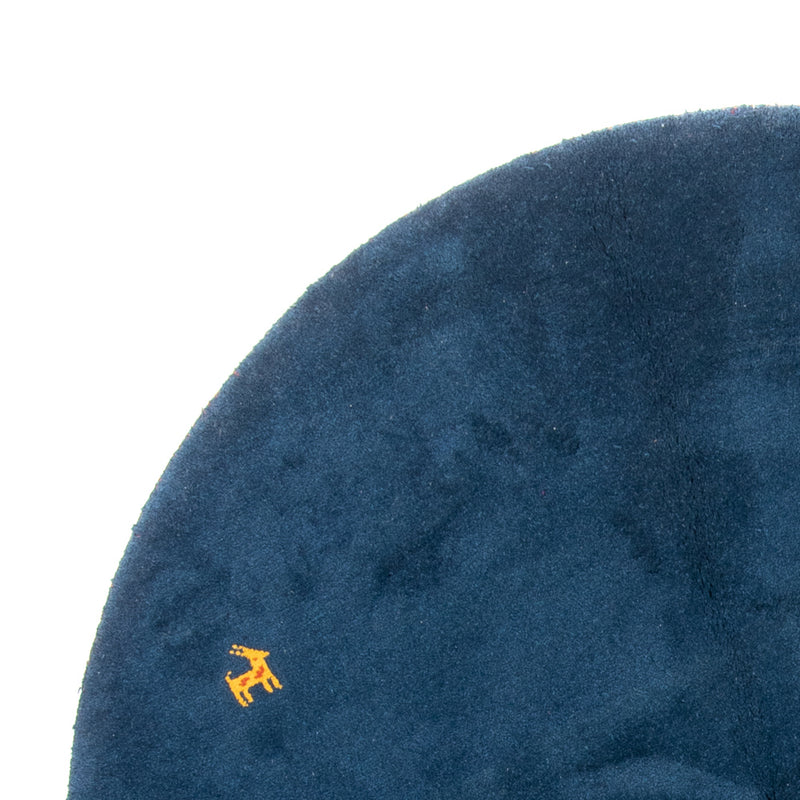 Gabbeh Rug - Indus round  - 190 x 190 cm - blue