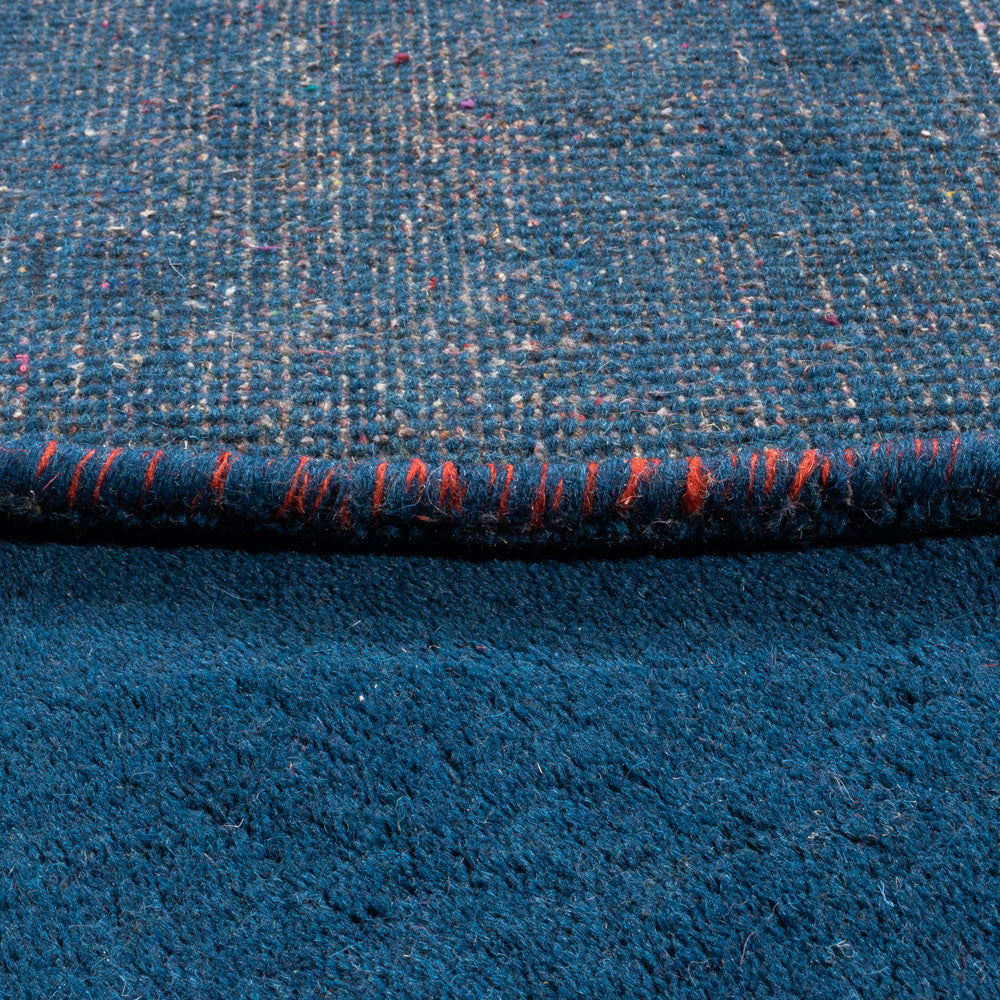 Gabbeh Rug - Indus round  - 190 x 190 cm - blue