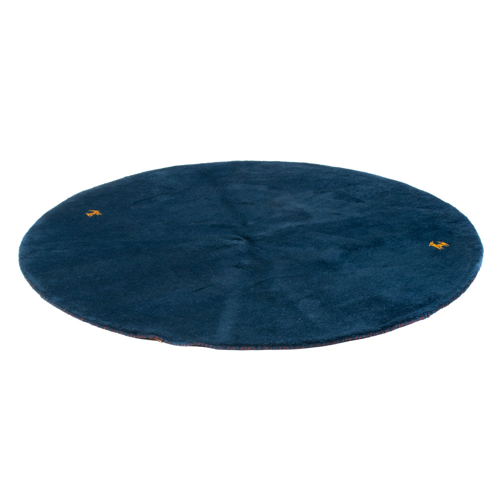 Gabbeh Rug - Indus round  - 190 x 190 cm - blue