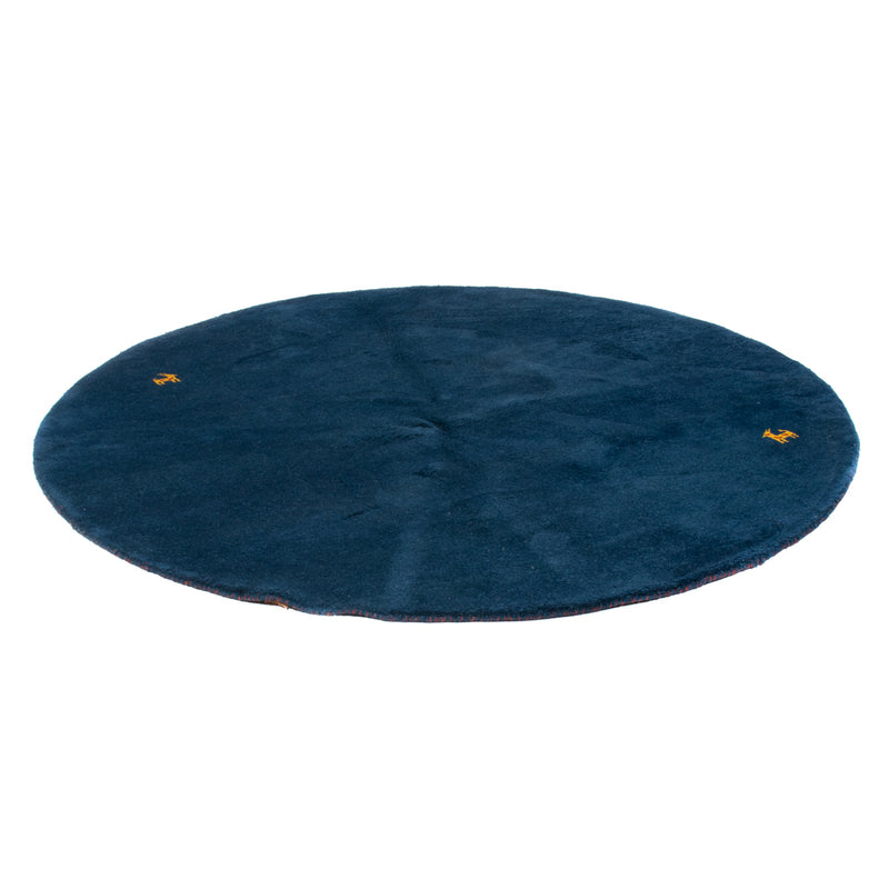 Gabbeh Rug - Indus round  - 190 x 190 cm - blue