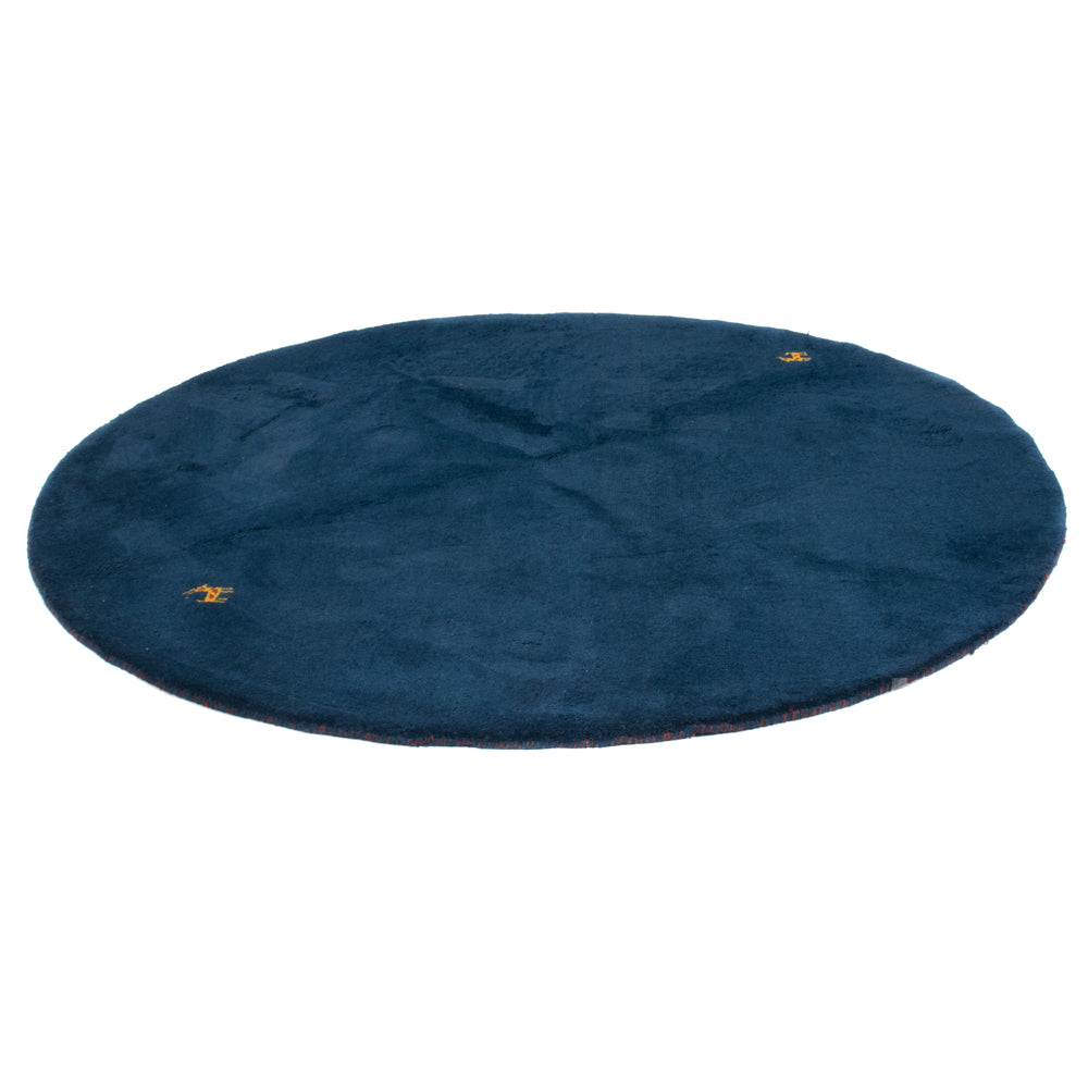 Gabbeh Rug - Indus round  - 189 x 189 cm - blue