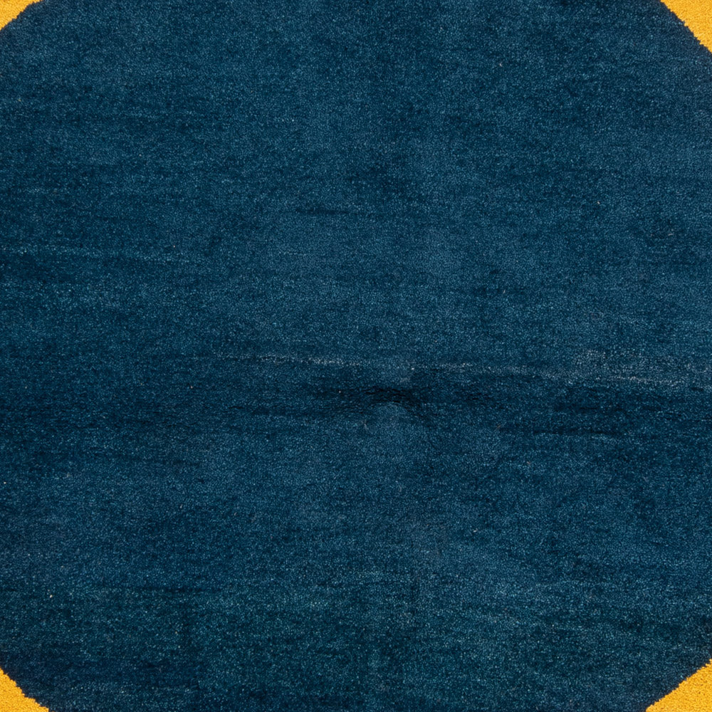 Gabbeh Rug - Indus round  - 195 x 195 cm - blue