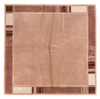 Rug 200x200cm - Wool Rug - brown