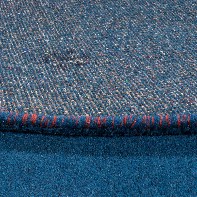 Gabbeh Rug - Indus round  - 199 x 199 cm - blue
