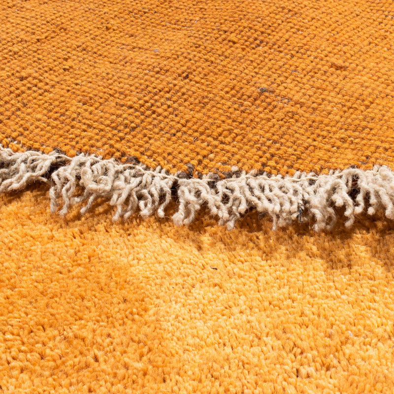 High-Pile Rug round  - 200 x 200 cm - gold