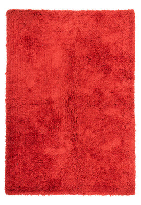 High-Pile Rug - 240 x 170 cm - red