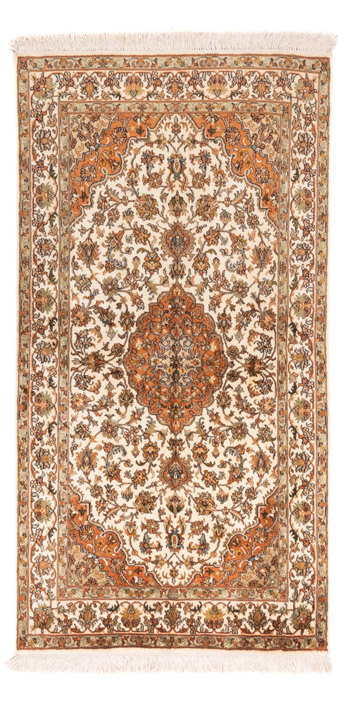 Silk Rug - Kashmir Silk - 168 x 95 cm - beige