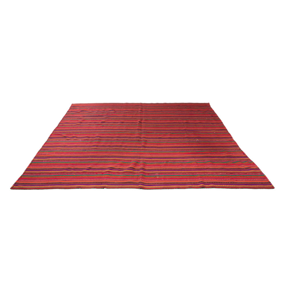 Kelim Rug - Old square  - 240 x 238 cm - red