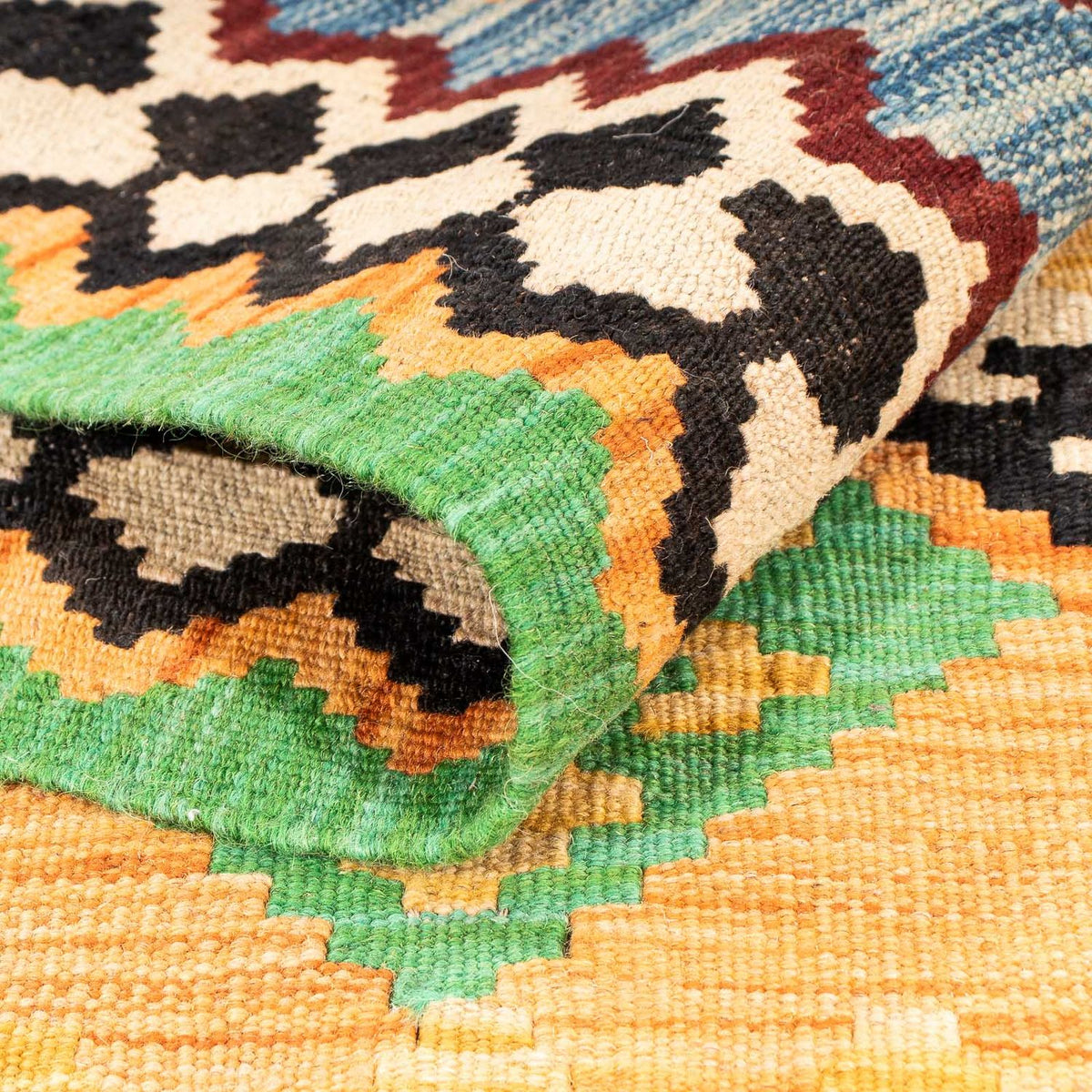 Kelim Rug - Splash - 178 x 127 cm - multicolored