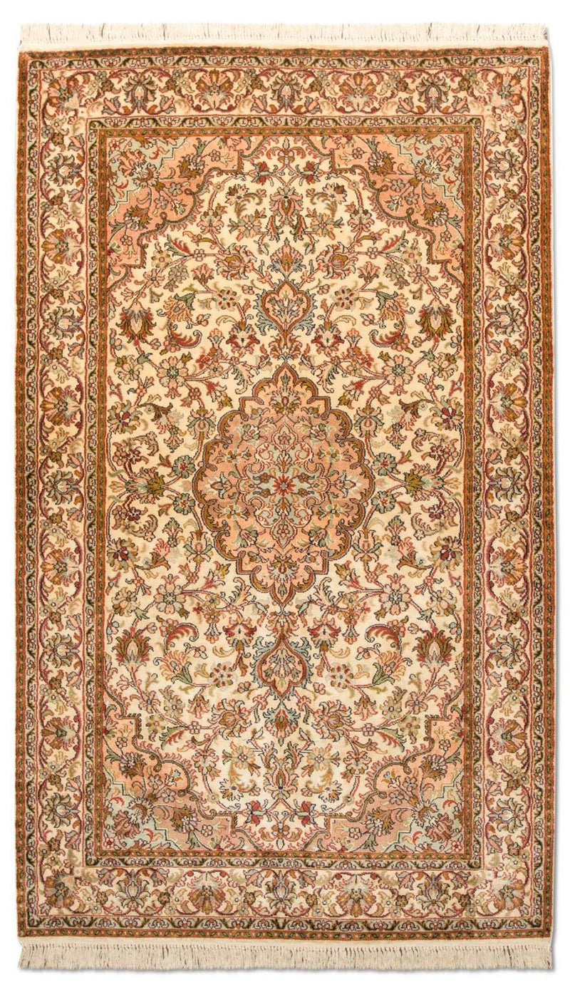 Silk Rug - Kashmir Silk - 164 x 94 cm - beige