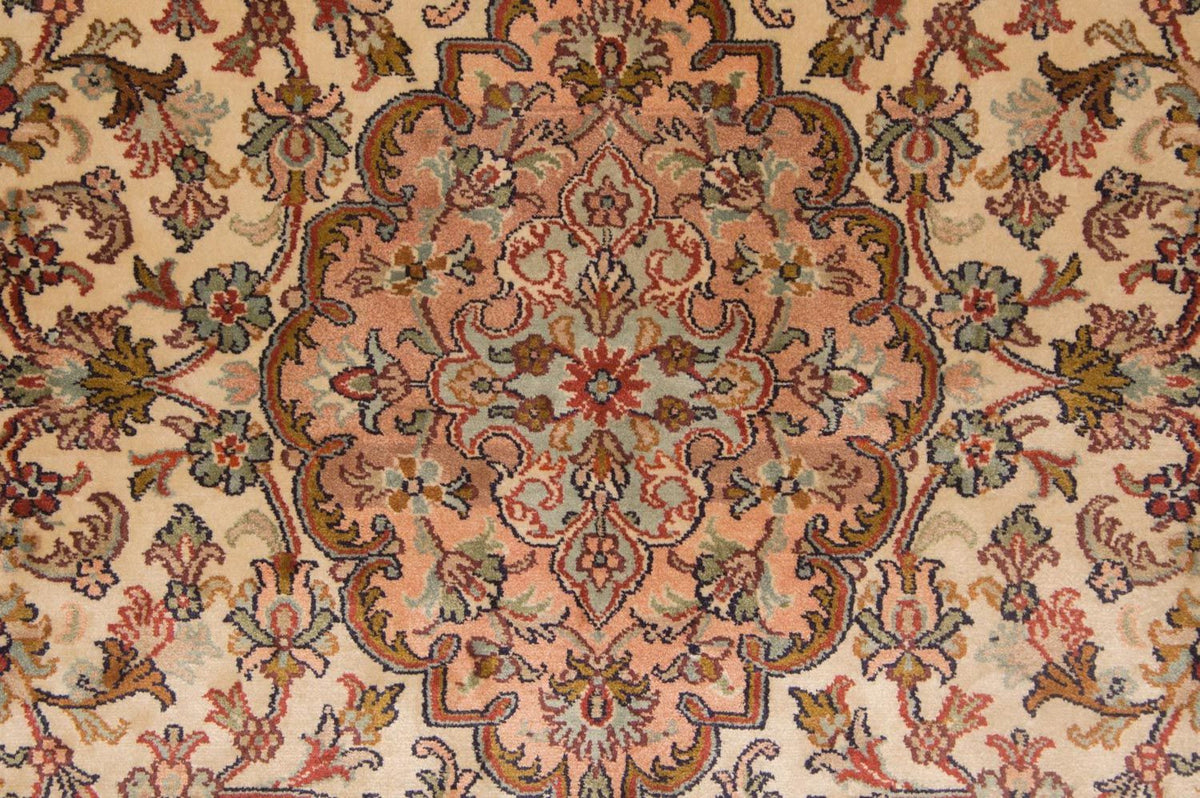 Silk Rug - Kashmir Silk - 164 x 94 cm - beige