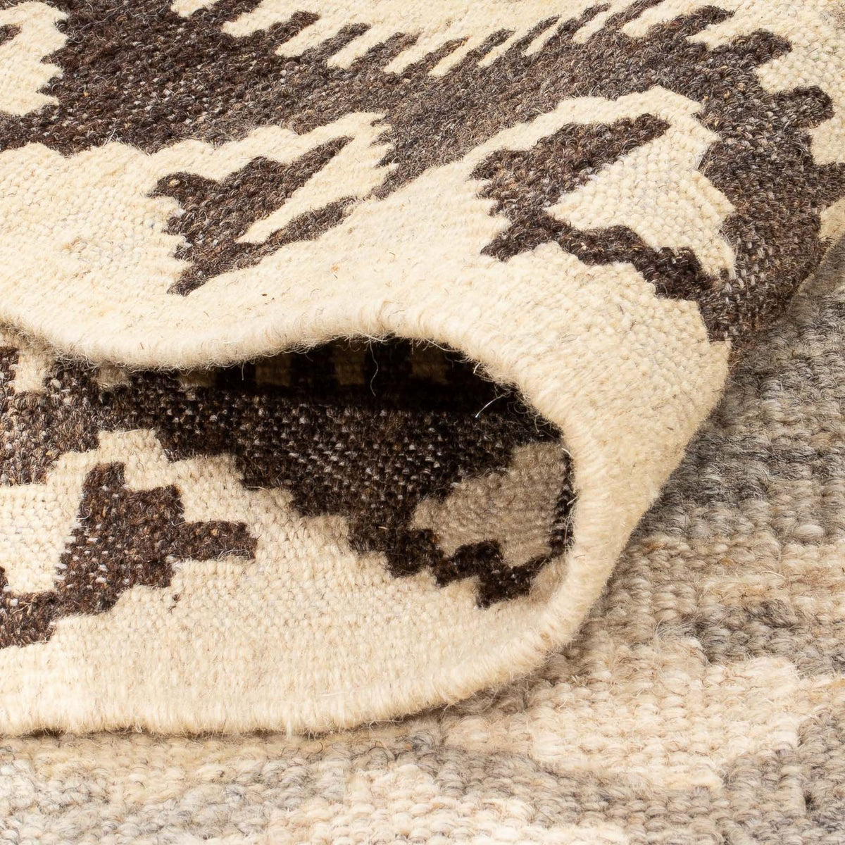 Kelim Rug - Splash - 196 x 134 cm - natural