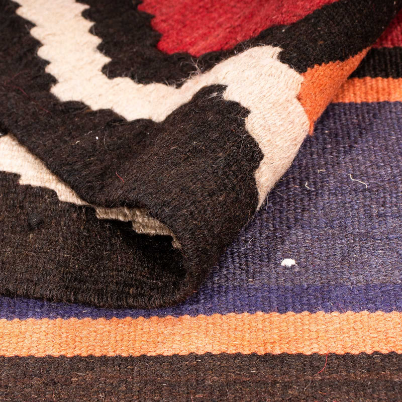 Runner Kelim Rug - Old - 380 x 135 cm - multicolored