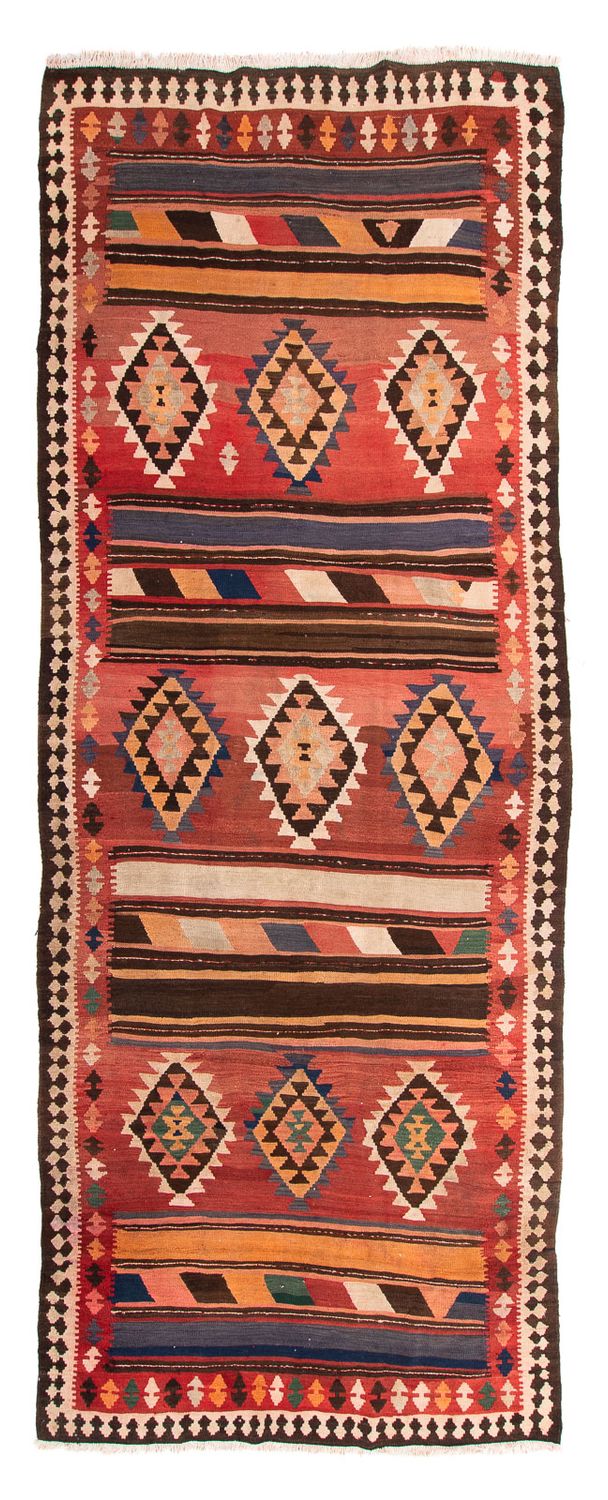 Kelim Teppich - Old 390 x 170 cm - mehrfarbig