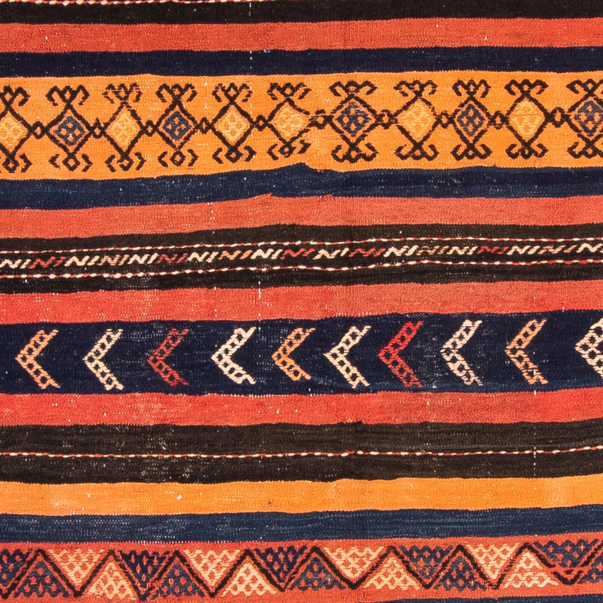 Kelim Rug - Old - 210 x 157 cm - multicolored