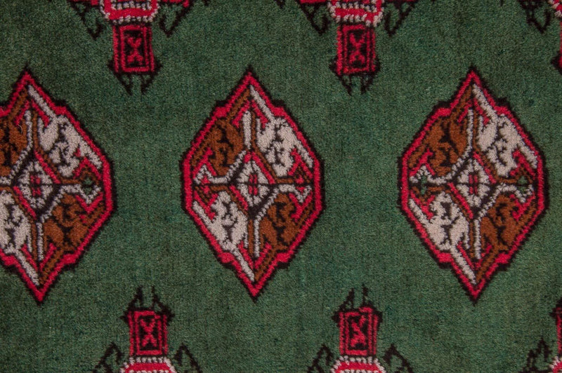 Turkaman Rug - 143 x 99 cm - green