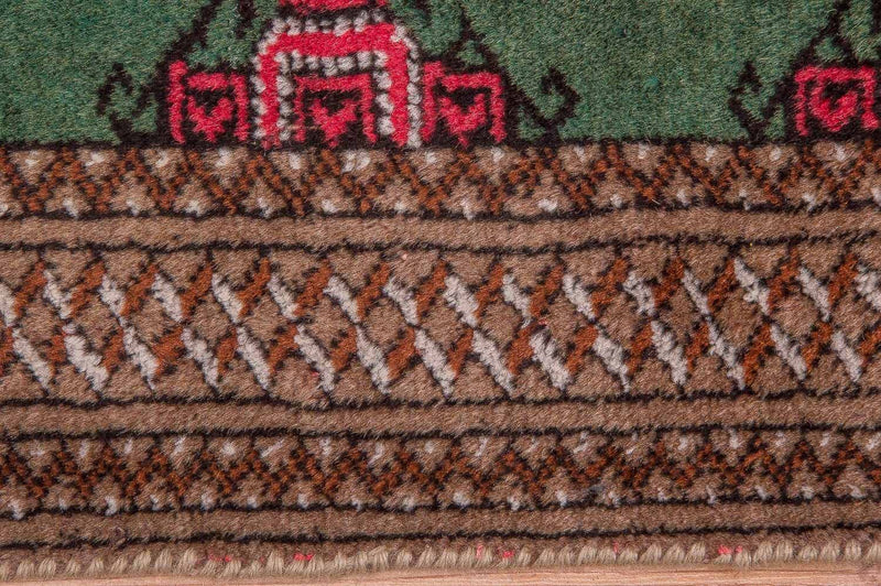 Turkaman Rug - 143 x 99 cm - green