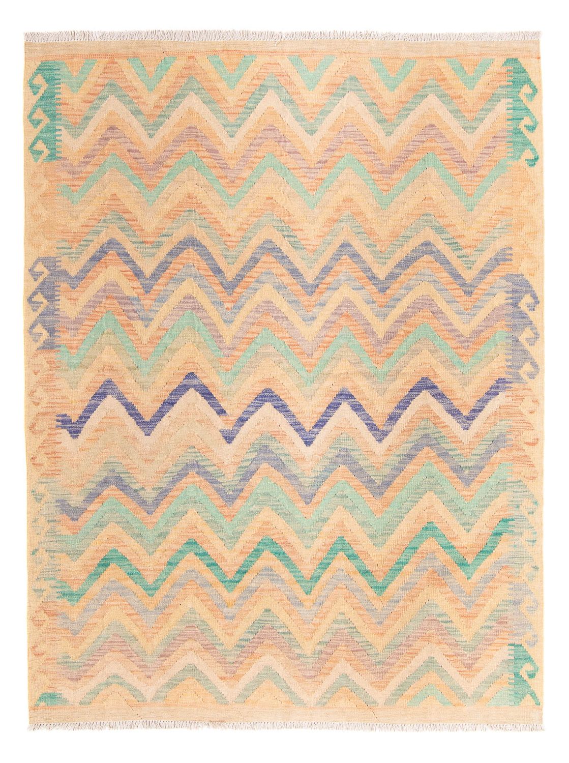 Kelim Rug - Splash - 203 x 152 cm - multicolored