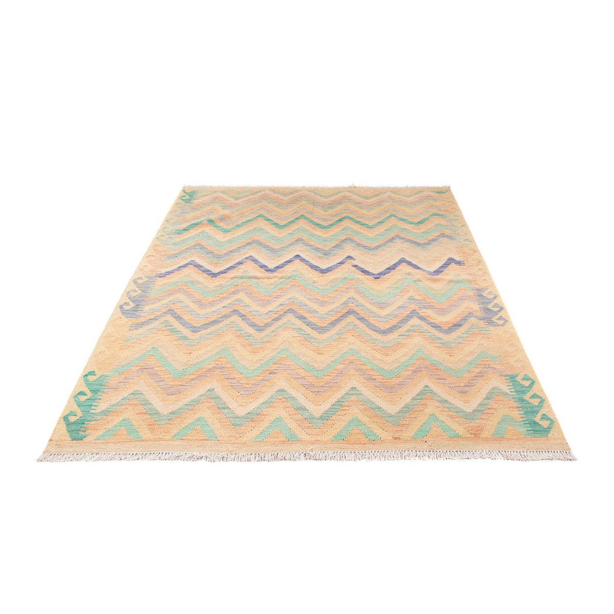 Kelim Rug - Splash - 203 x 152 cm - multicolored