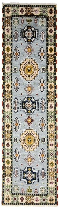 Runner Oriental Rug - 300 x 82 cm - light blue