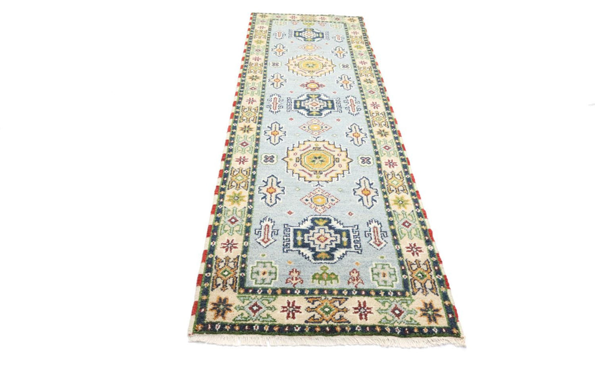 Runner Oriental Rug - 300 x 82 cm - light blue