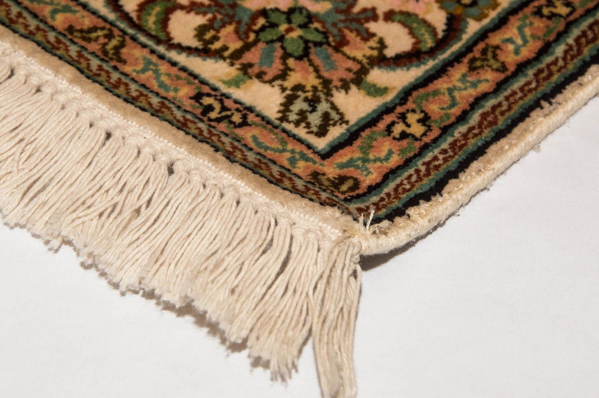 Silk Rug - Kashmir Silk - 148 x 93 cm - beige