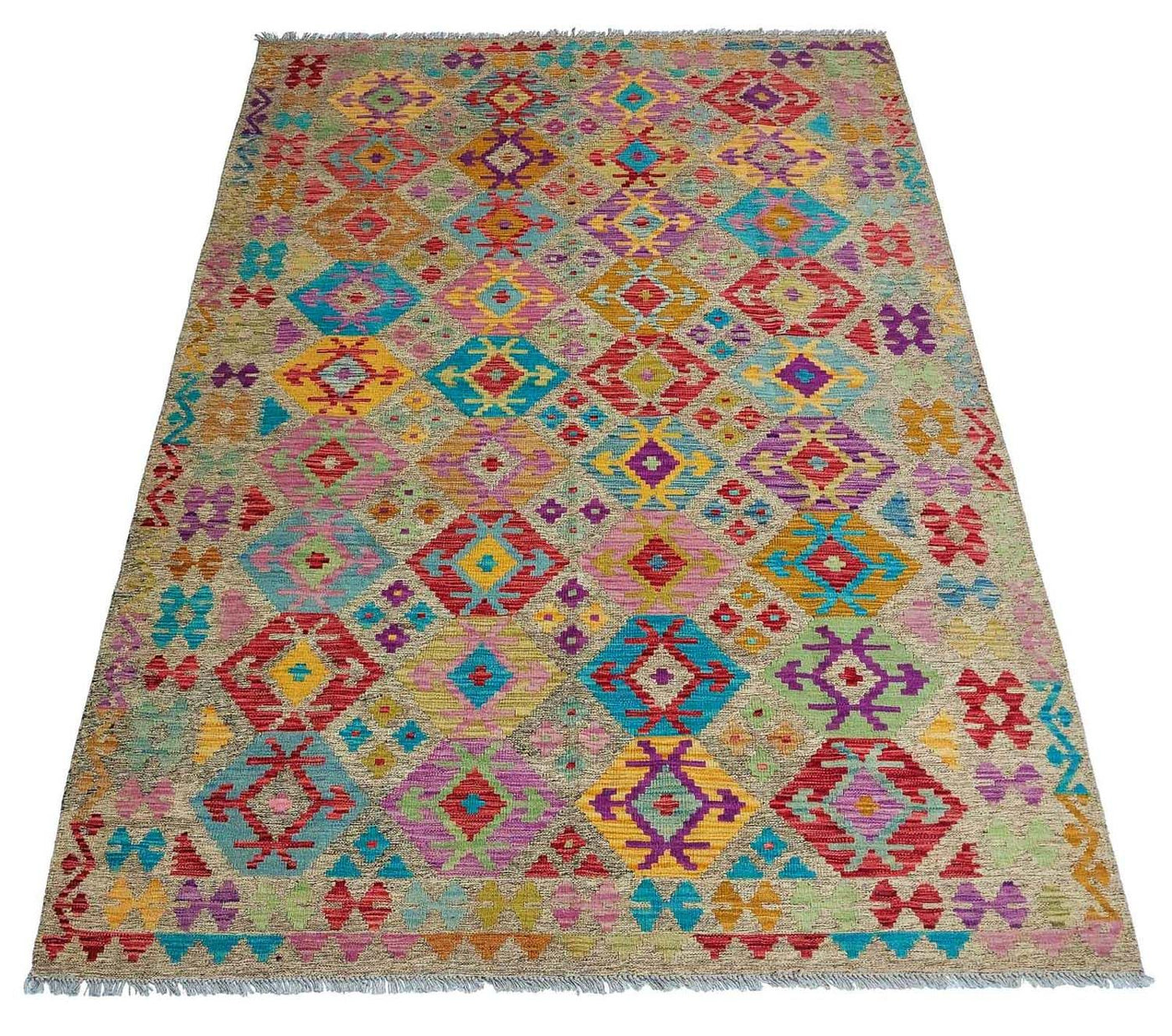Kilim Maimana Rug 294x199cm - Wool Rug