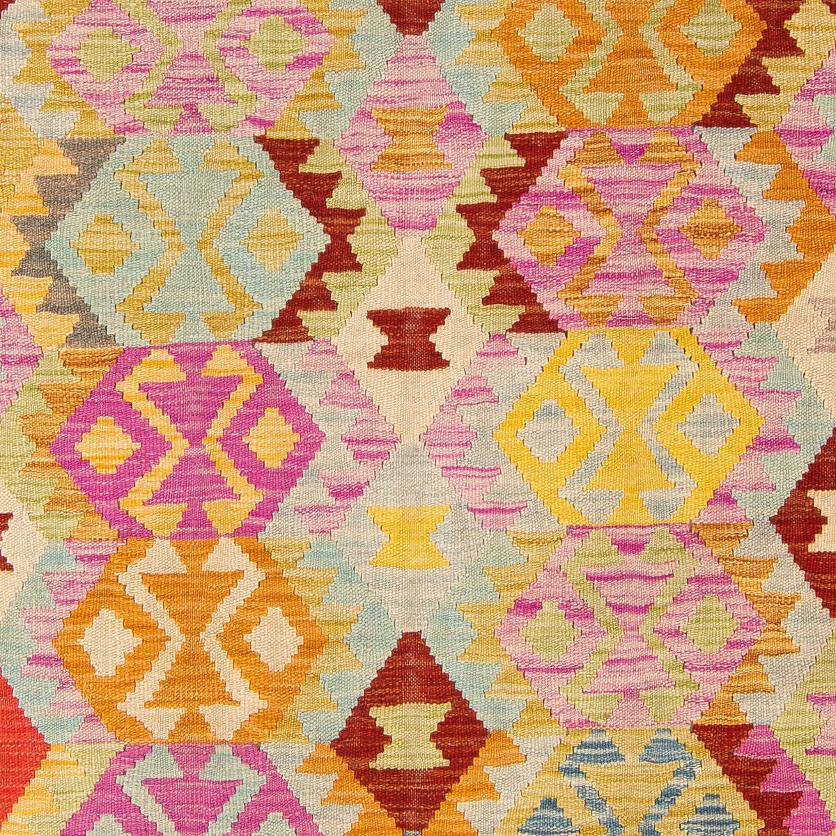 Kelim Rug - Splash - 203 x 148 cm - multicolored